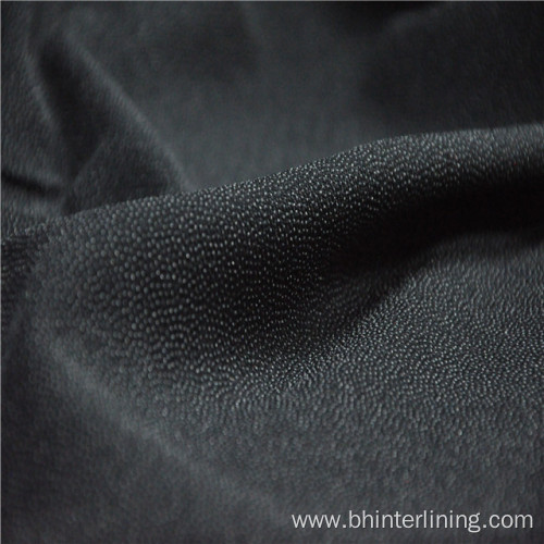 Elastic PA double dots coating woven lining fabric